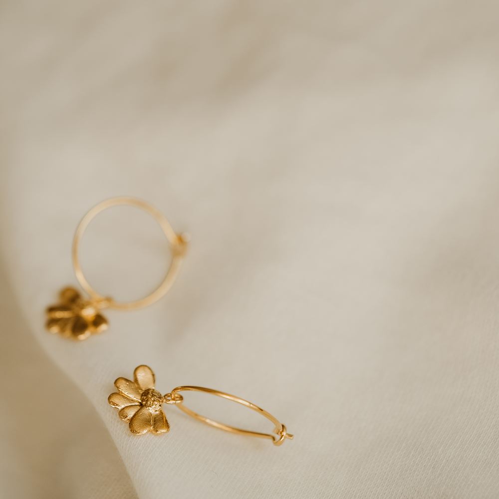 Creoles Camomille (gold plated)