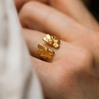 Ring Flora (gold palted)