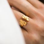 Ring Flora (gold palted)