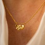 Necklace Iris (gold plated)