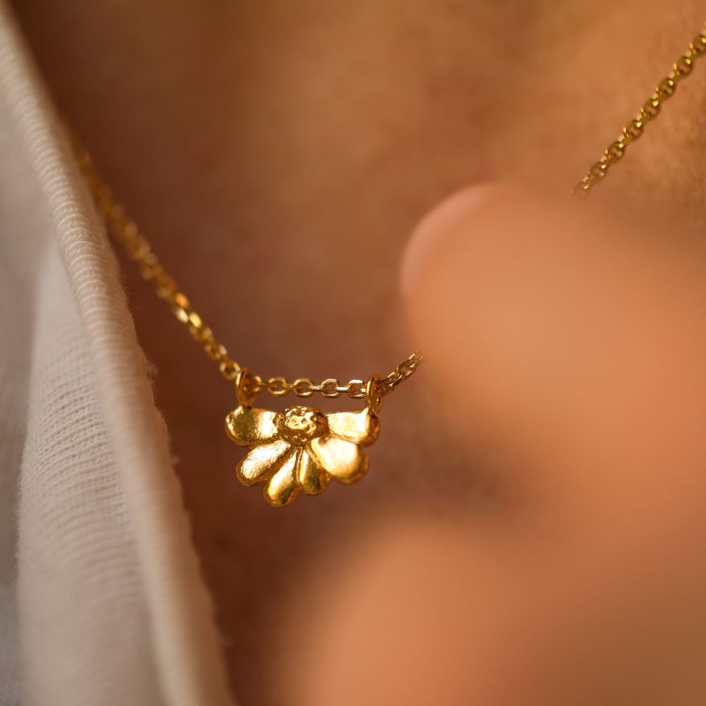 Necklace Iris (gold plated)