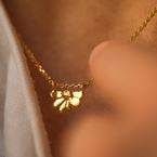 Necklace Iris (gold plated)
