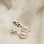 Earrings Camélia (silver 925)