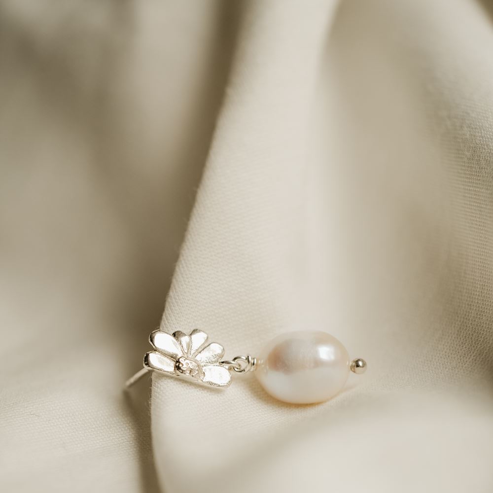 Earrings Camélia (silver 925)