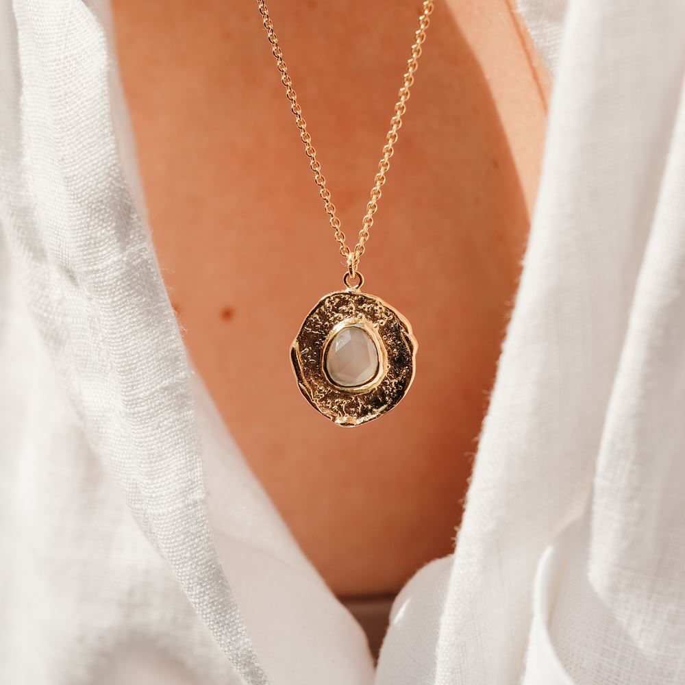 Necklace Aura - Serenity (gold plated)