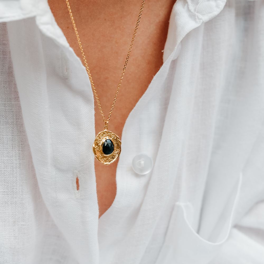 Necklace Aura Protection gold plated Tiroir de Lou