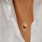 Necklace Aura - Grounding (gold plated)