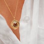 Necklace Aura - Grounding (gold plated)