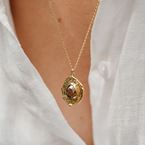 Necklace Aura - Grounding (gold plated)
