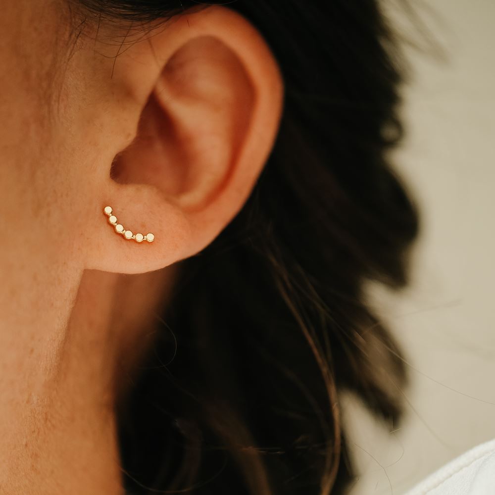 Earring Fairy Lila (18k gold)