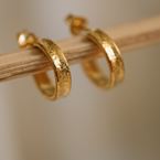 Mini creole Lola (gold plated)