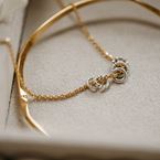 Necklace "La reconnaissante" (gold plated)