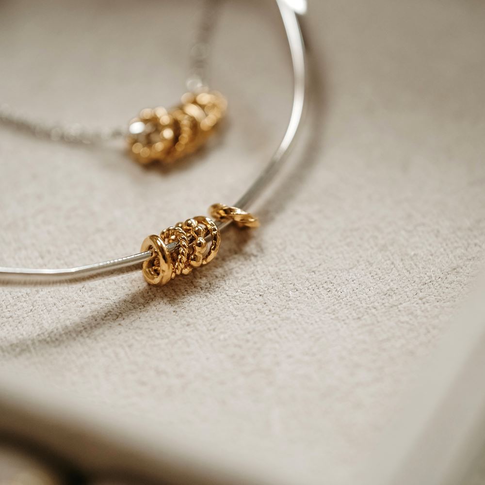 Bangle bracelet "La reconnaissante" (silver 925)