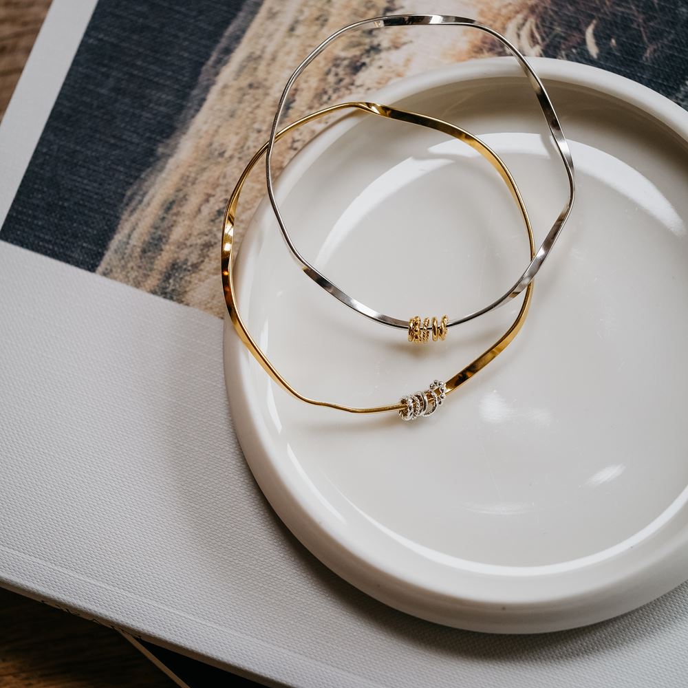 Bangle bracelet "La reconnaissante" (silver 925)