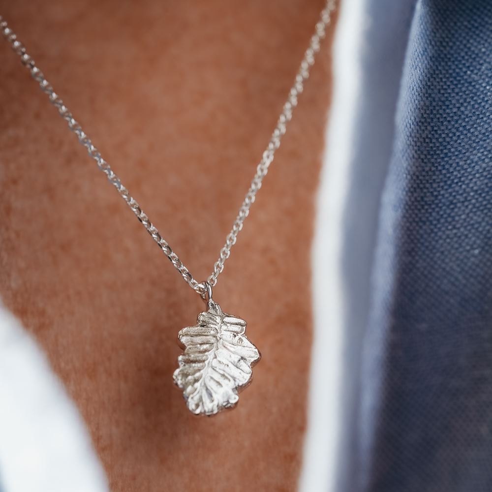 Necklace "young soul" - Leaf (silver 925)
