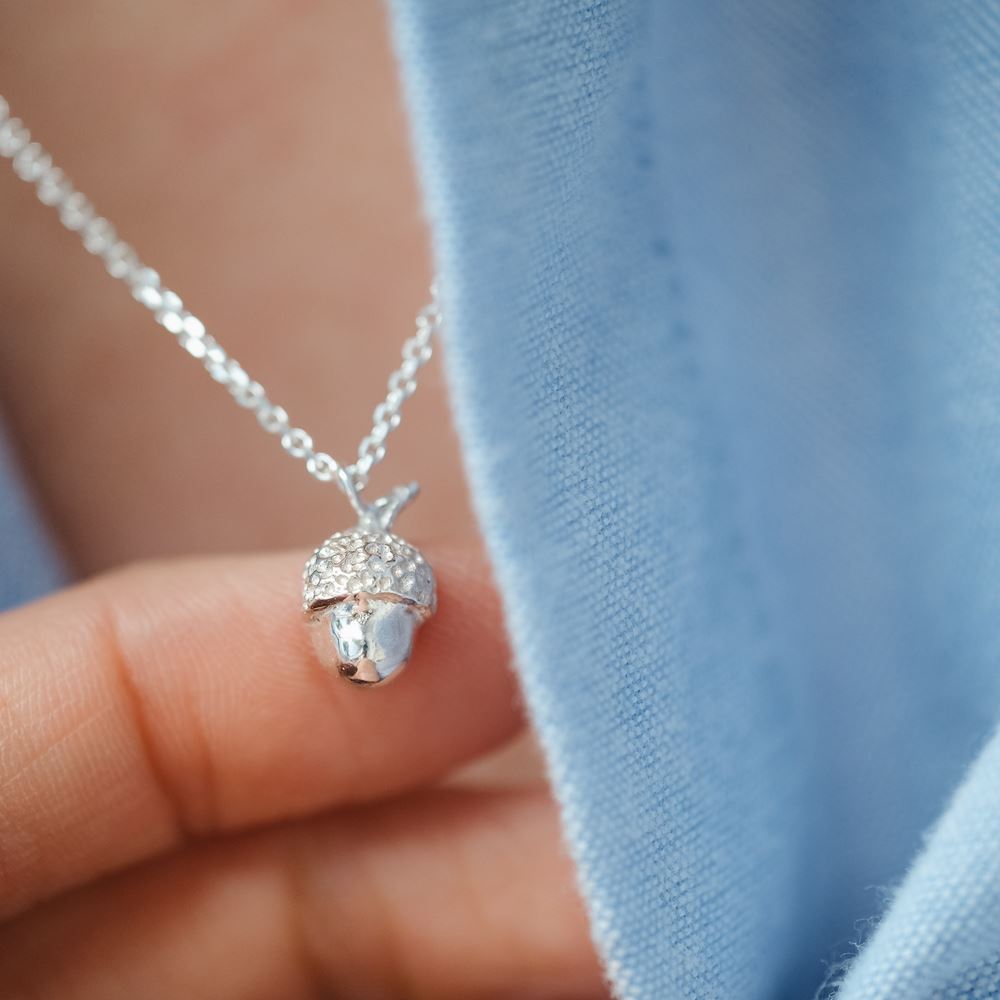 Necklace "young soul" - Acorn (silver 925)