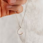 Necklace "Tribe" - 3 stones (silver 925)