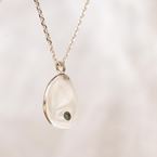 Necklace "Tribe" - 1 stone (silver 925)