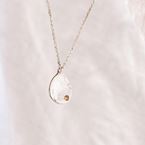 Necklace "Tribe" - 1 stone (silver 925)