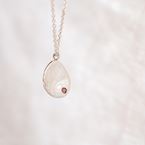 Necklace "Tribe" - 1 stone (silver 925)