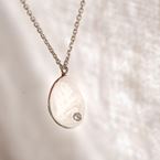 Necklace "Tribe" - 1 stone (silver 925)