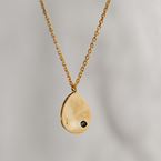 Necklace "Tribe" - 1 stone (18k gold)