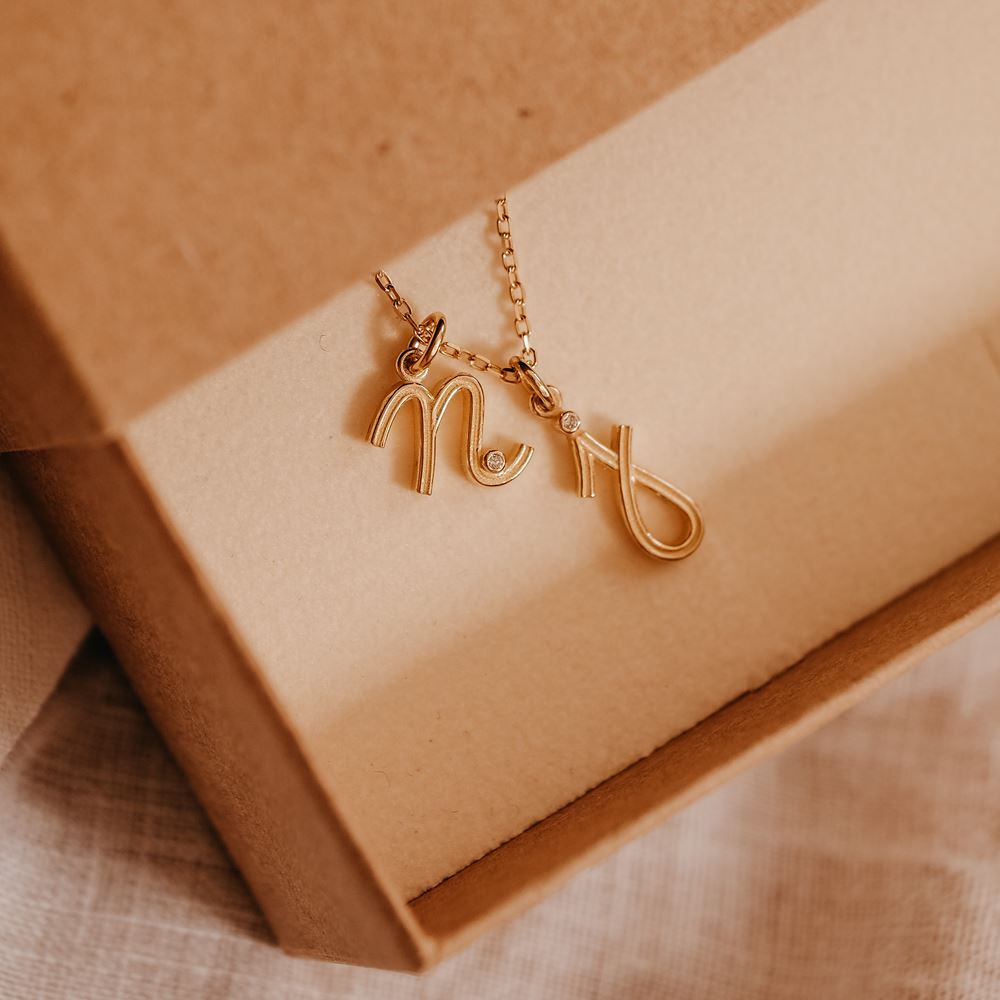 Hanger "Alphabet" (gold plated)