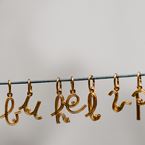 Hanger "Alphabet" (18k yellow gold)