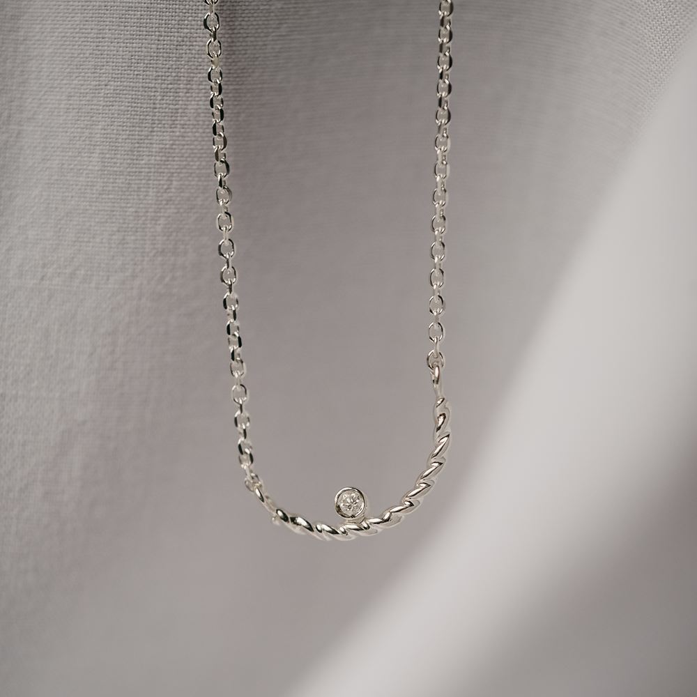 Necklace "La funambule" (silver 925)