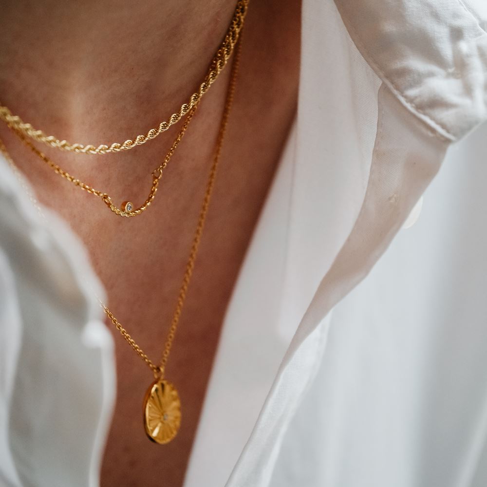 Necklace "La funambule" (18k gold)