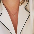 Short necklace "Soleil" (18ct gold)