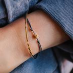 Bracelets "Le cordon" (gold plated)
