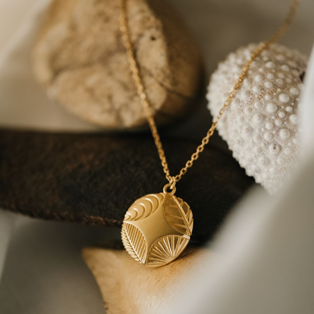 Necklace "La chamane" (gold plated)