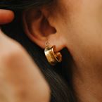Creoles Meryl (gold plated)
