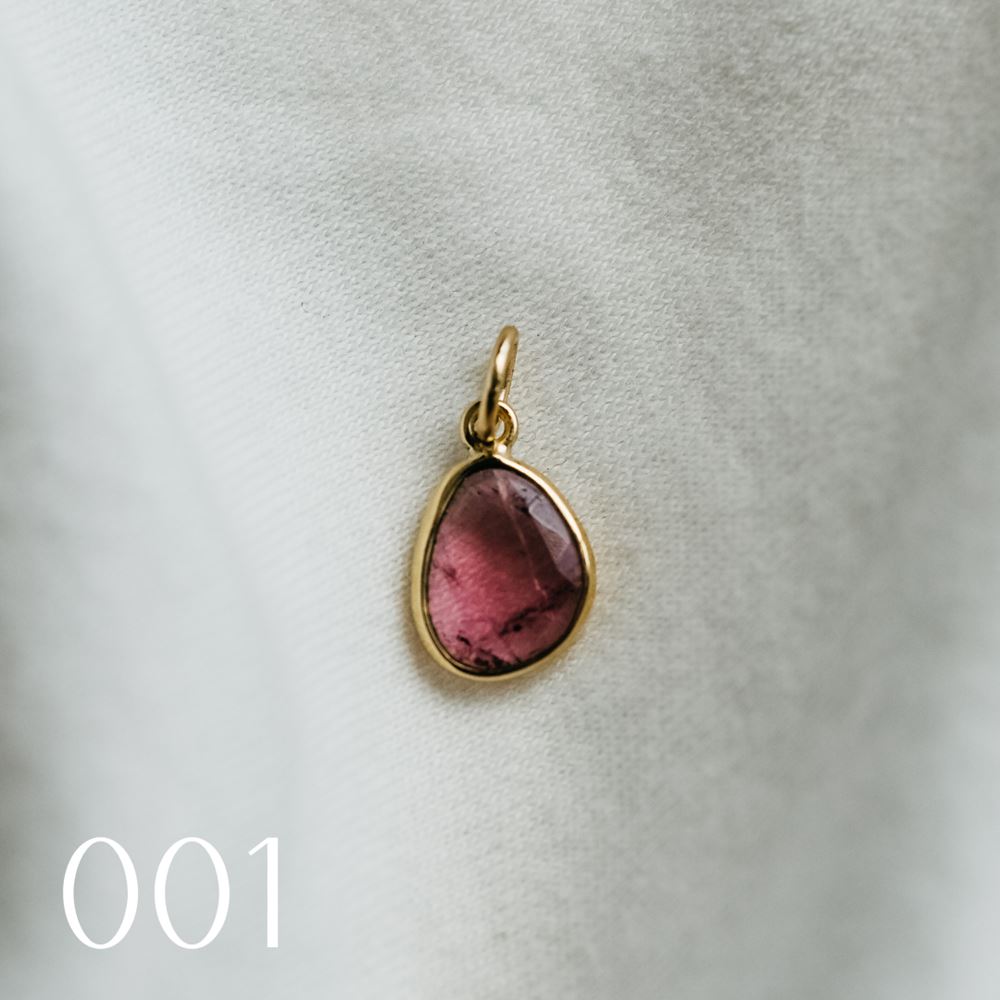 Pendant "La Singulière" tourmaline - pièce unique (18k gold)