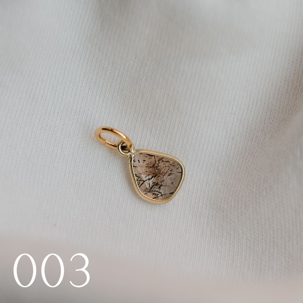 Pendant "La Singulière" diamond - pièce unique (18k gold)