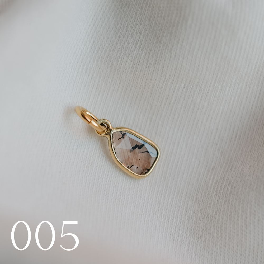Pendant "La Singulière" diamond - pièce unique (18k gold)