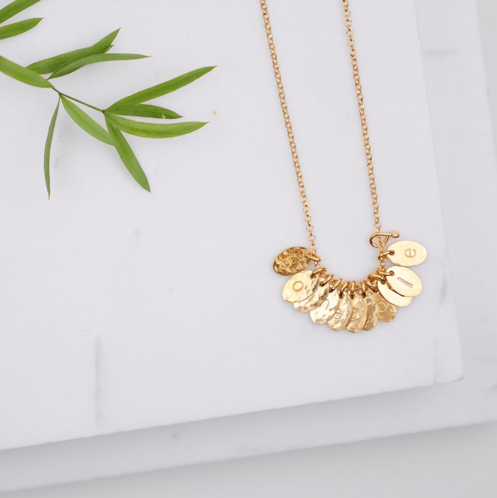 Necklace "Secret words" made to measure (gold plated)