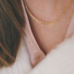 Necklace "Fée Clochette" (18ct gold)