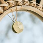 Necklace The tumbler (gold plated)