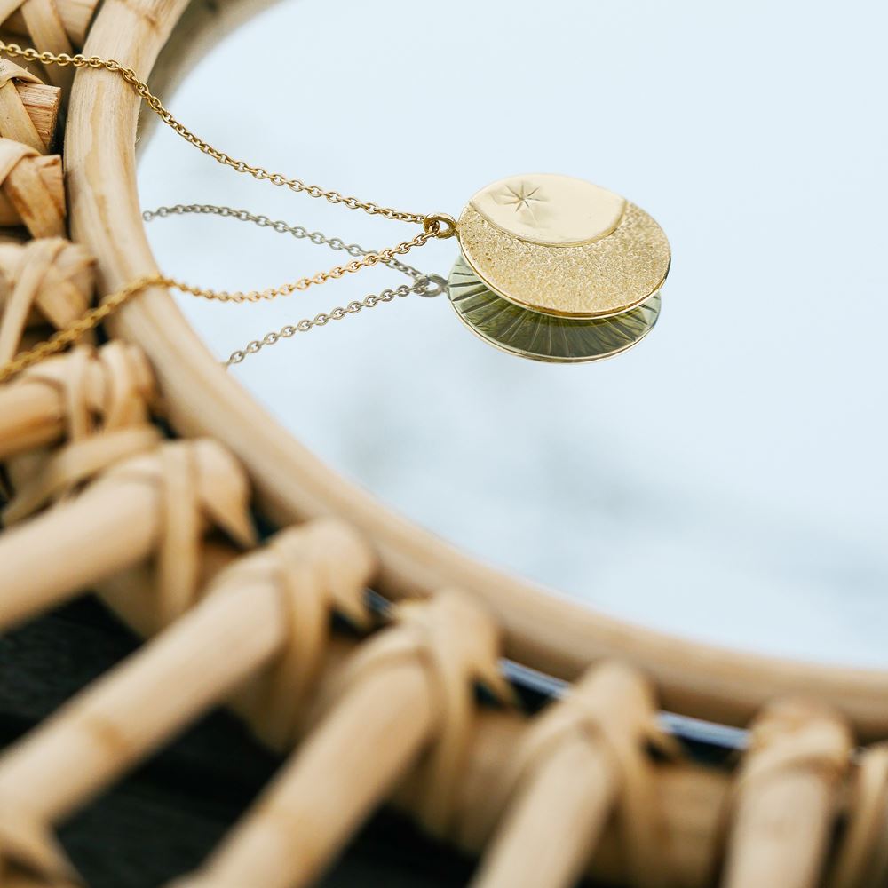 Necklace The tumbler (gold plated)