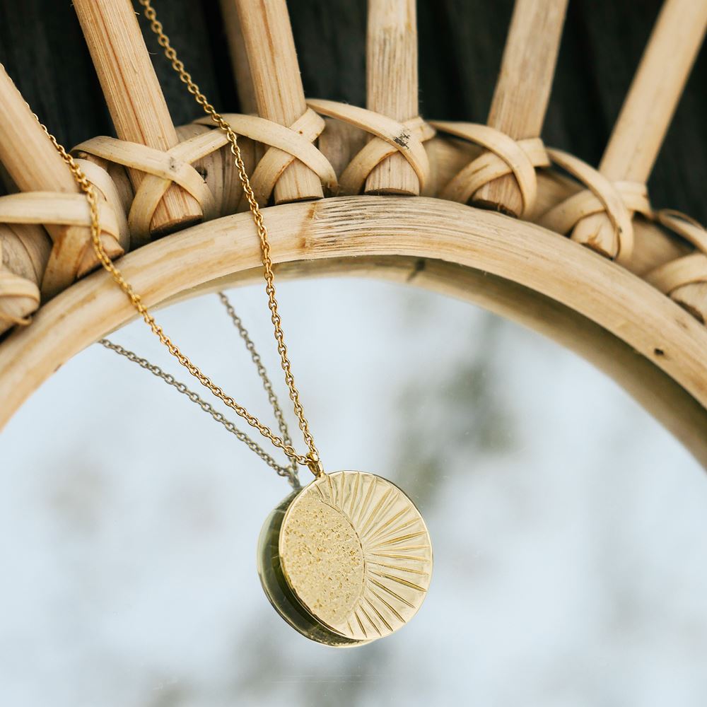 Necklace The tumbler (gold plated)