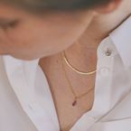 Necklace "Fée Clochette" (18ct gold)