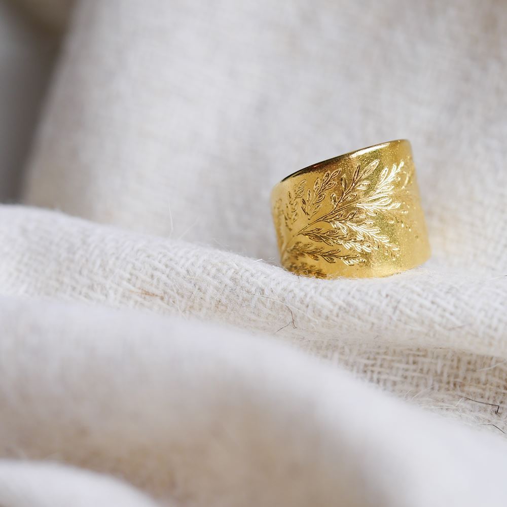 Ring Pachamama (gold plated)