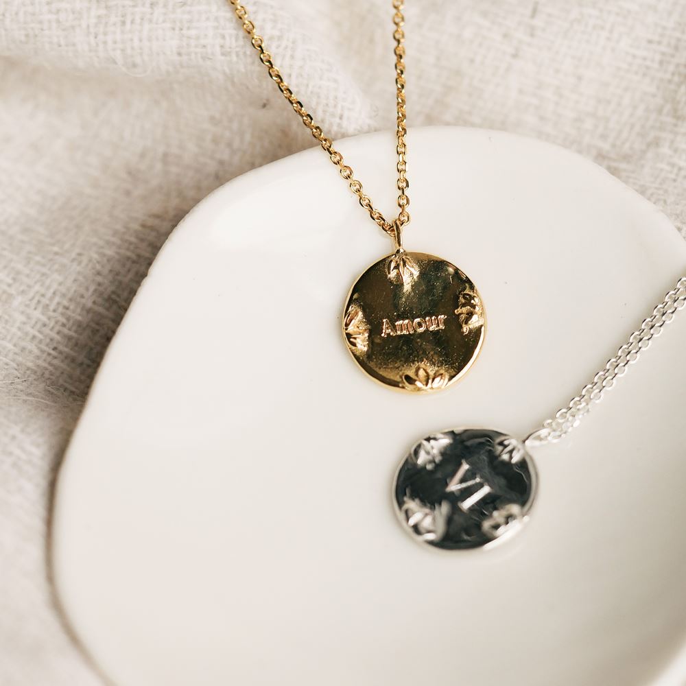 Necklace "Impression" n°1 (gold plated)