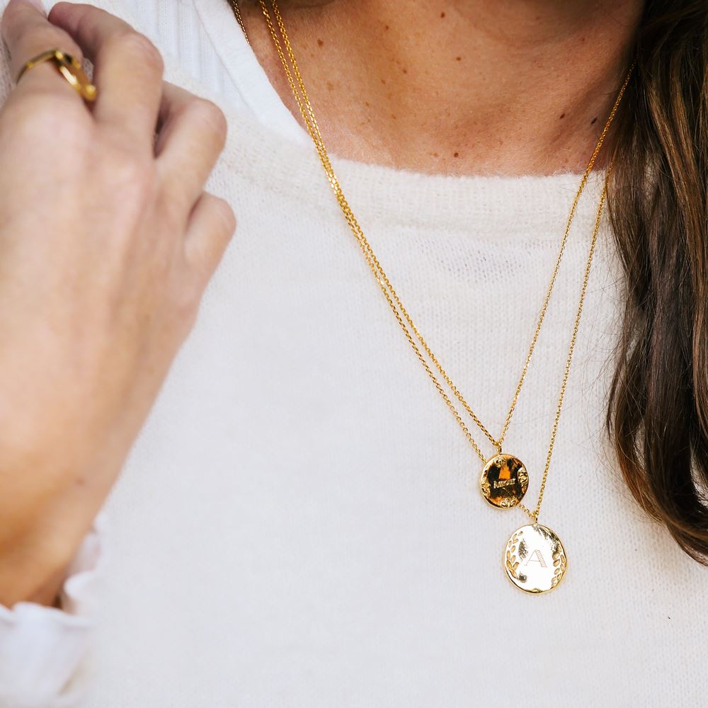 Necklace "Impression" n°2 (gold plated)