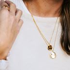 Necklace "Impression" n°2 (gold plated)