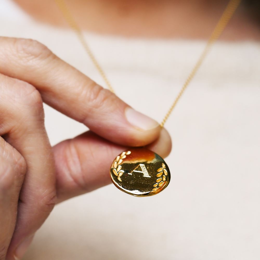 Necklace "Impression" n°2 (gold plated)