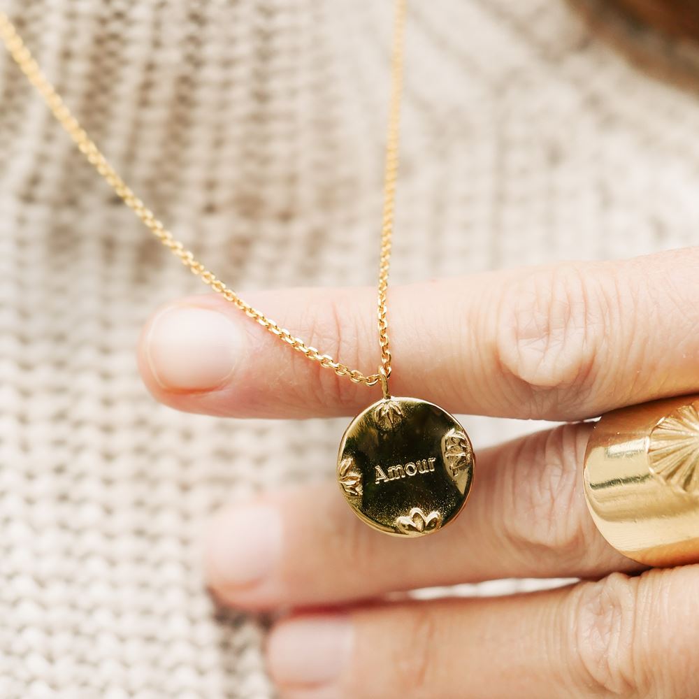Necklace "Impression" n°1 (gold plated)