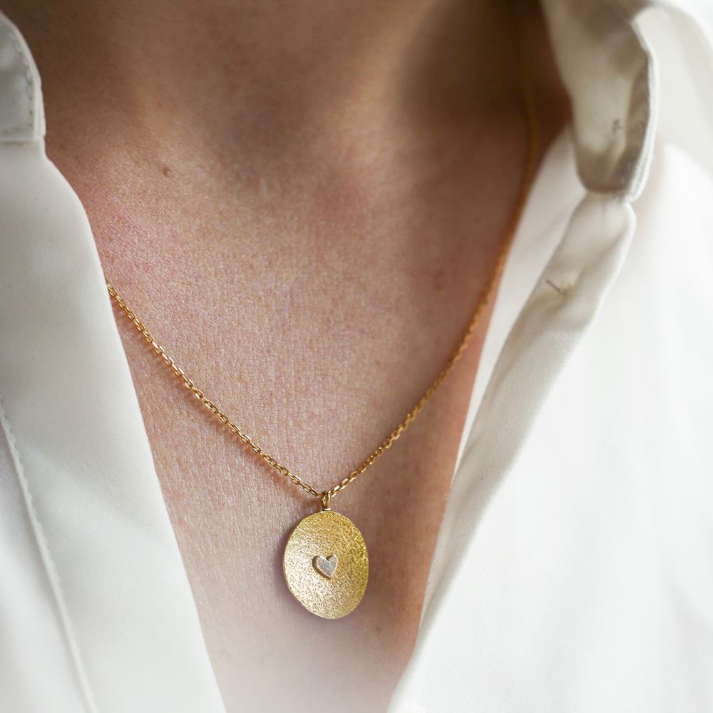 Necklace "Little heart" (18k gold)